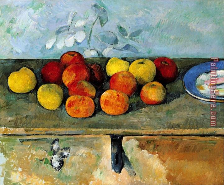 Paul Cezanne Still Life of Apples And Biscuits 1880 82